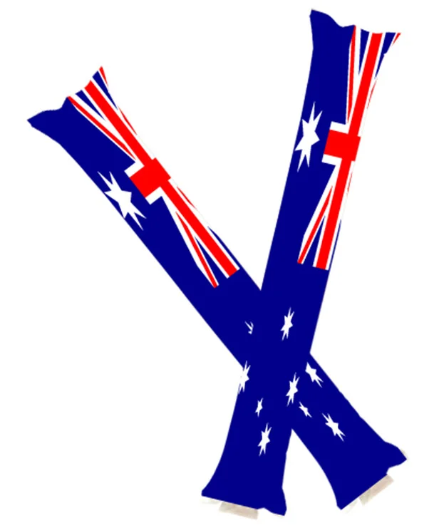 Customized pong pong thunder stick cheering fans club balloon inflatable sticks