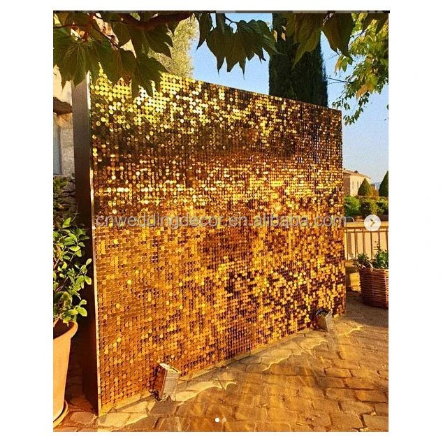 Идеальная круглая и квадратная блестящая стена Блестящий Фон для сцены дня рождения рекламы