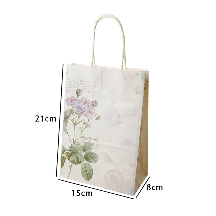 
hot seller eco-friendly machine made kraft paper carrier bag wholesales manufacturer 