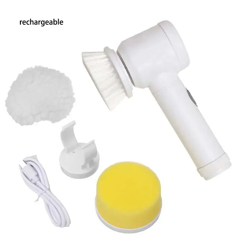 Kitchen Automatic Dish Washing Brush Handheld Electric Plate Scrubber Dish Oil Cleaning Brush