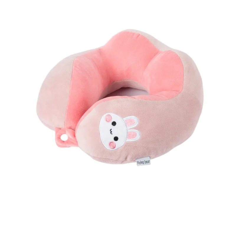 Customizable pattern logo embroidery hump u Type u-shaped travel neck pillow