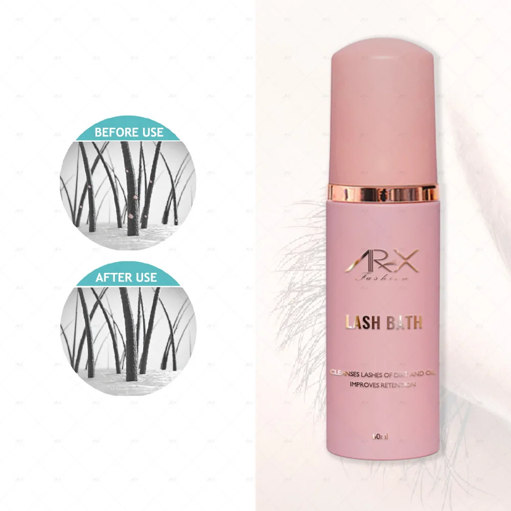 Shampoo Set Bottles Eyelashes Cleaning Shampoo Eyelash Shampoo Foam Cleaner