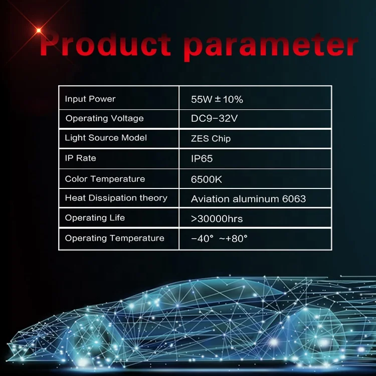 H1 H4 H7 H11 9005 9006 5000lm auto led headlight bulb M3 ZES LED headlight