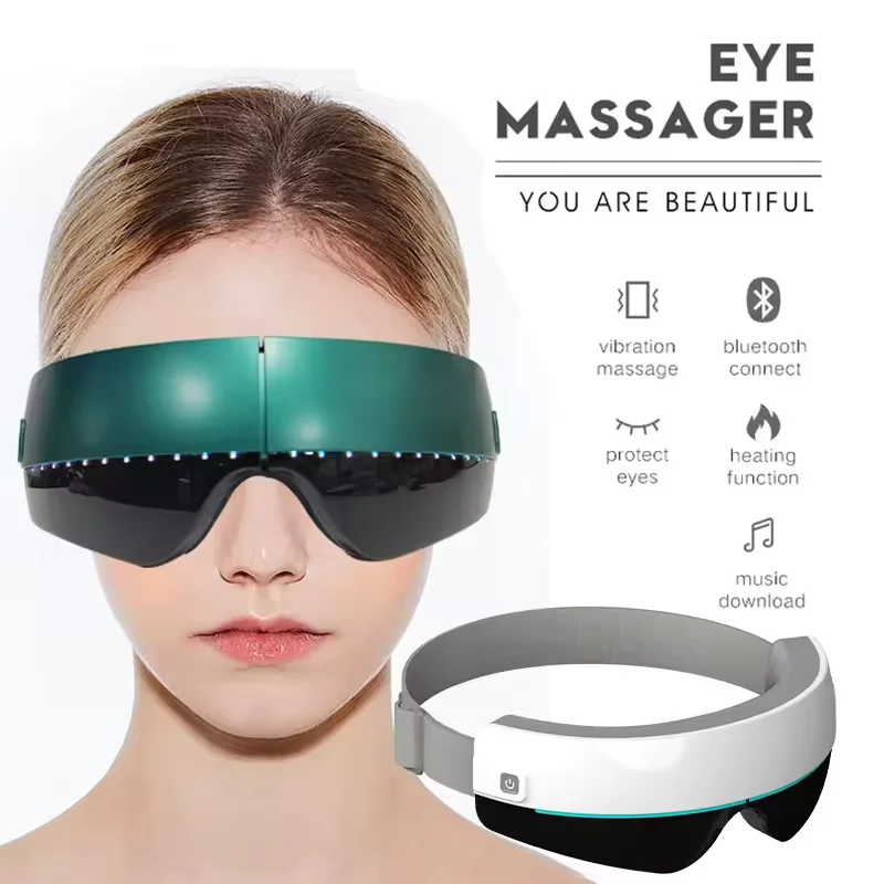New Electric Massager Bluetooth Glasses Eye Massager Instruments Bluetooth Smart Eyes Care Massager Oem With Music