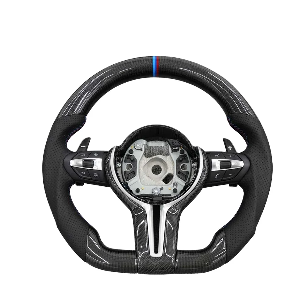 Углеродное Рулевое колесо для BMW M2 M3 M4 M5 M6 F10 F20 F22 F30 F32 F36 F06 F07 E70 F15 F16
