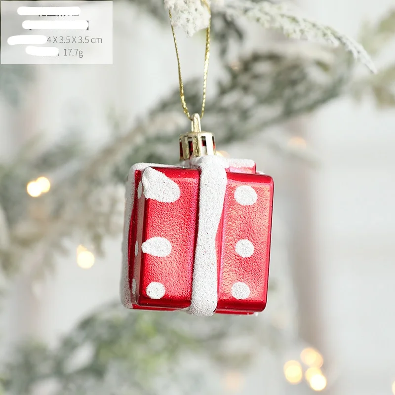Wholesale supply Christmas decoration sika deer hanging electroplating painted plastic deer hanging ornaments
