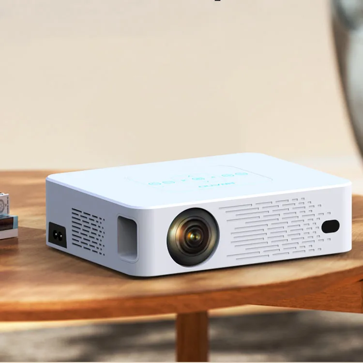 Mobile Projector Native 1080P Support 4K 300inch HiFi Stereo Sound 4D Keystone Correction LCD LED Home Movie Projector