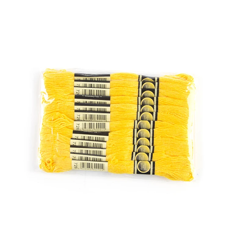 Directly Factory Wholesale Hilo De Bordar Golden Dyed Polyester Embroidery Thread