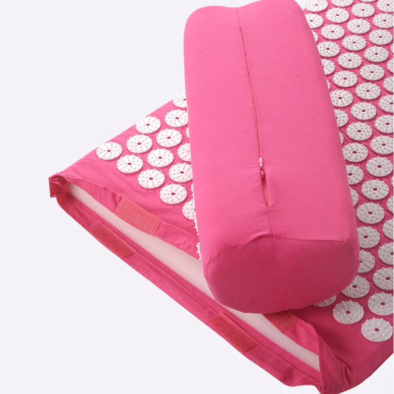 Wholesale Rubber Plastic Spikes yoga massage pillow set acupressure mat