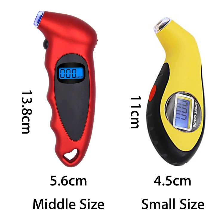  Digital Tire Pressure Gauge 150 PSI Reader Checker with Backlit LCD and Non-Slip Grip for Car Truck Pickup Bicycle