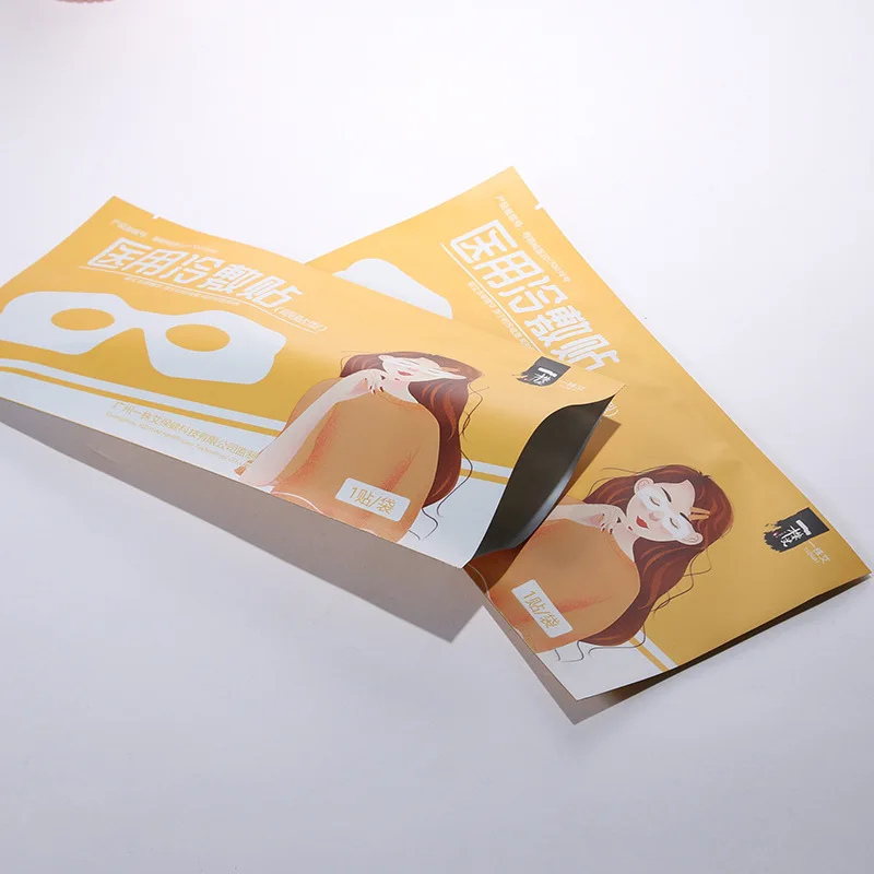 Custom Printed Small Pouch Electronic Accessories Aluminum Foil Laminated Zipper Sachet Three Side Seal Flat Bag With Window