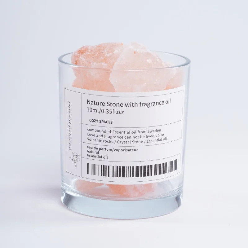 Бутылка из натурального стекла эфирное масло кристаллический камень ароматизированный ароматизатор аромадиффузор набор камней