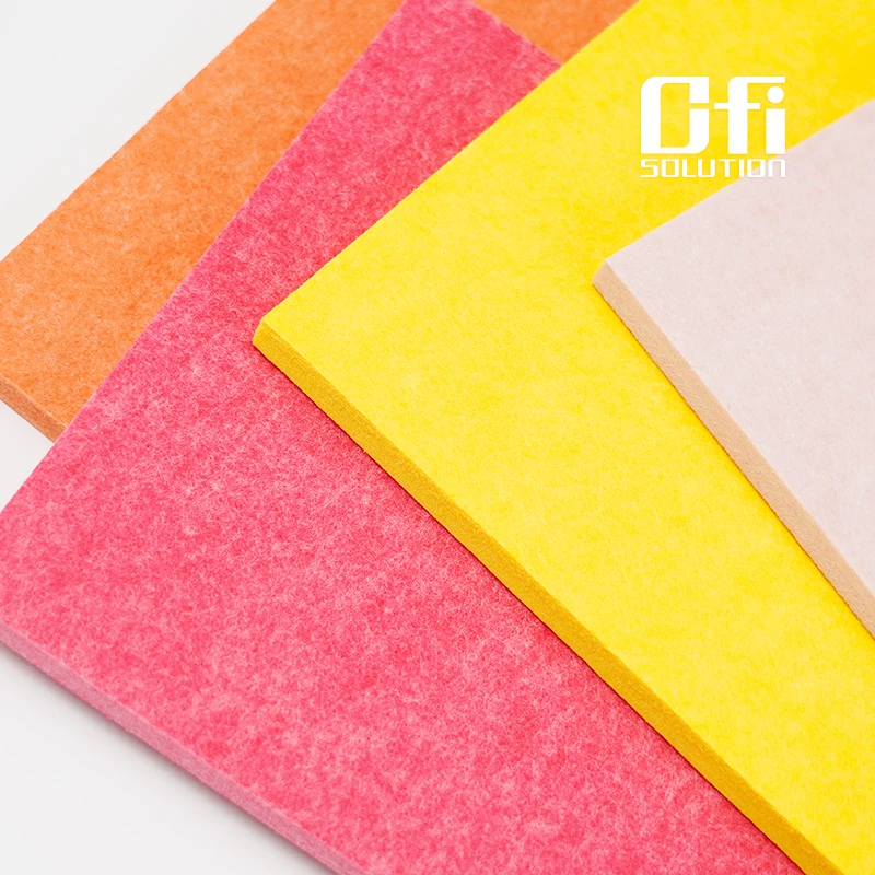 European Standard Dust-proof Decoration Acoustic Panel Sound Proofing Polyester Fiber Acoustic Sound Insulation Panel