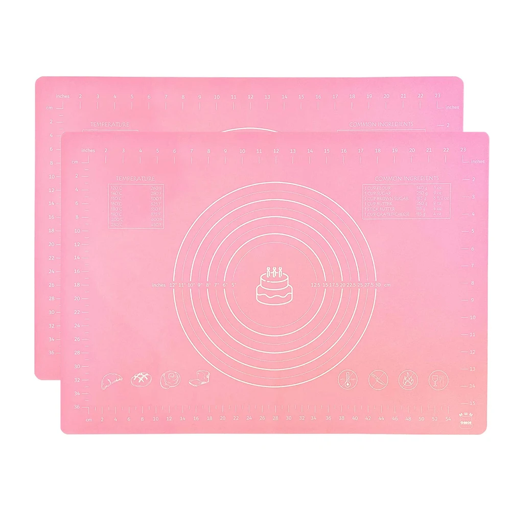 Kichen Measuring Dough Mat Heat Resistant Pastry Silicone Baking Mat With Scale Line Silicone Baking Mat Roll Cut