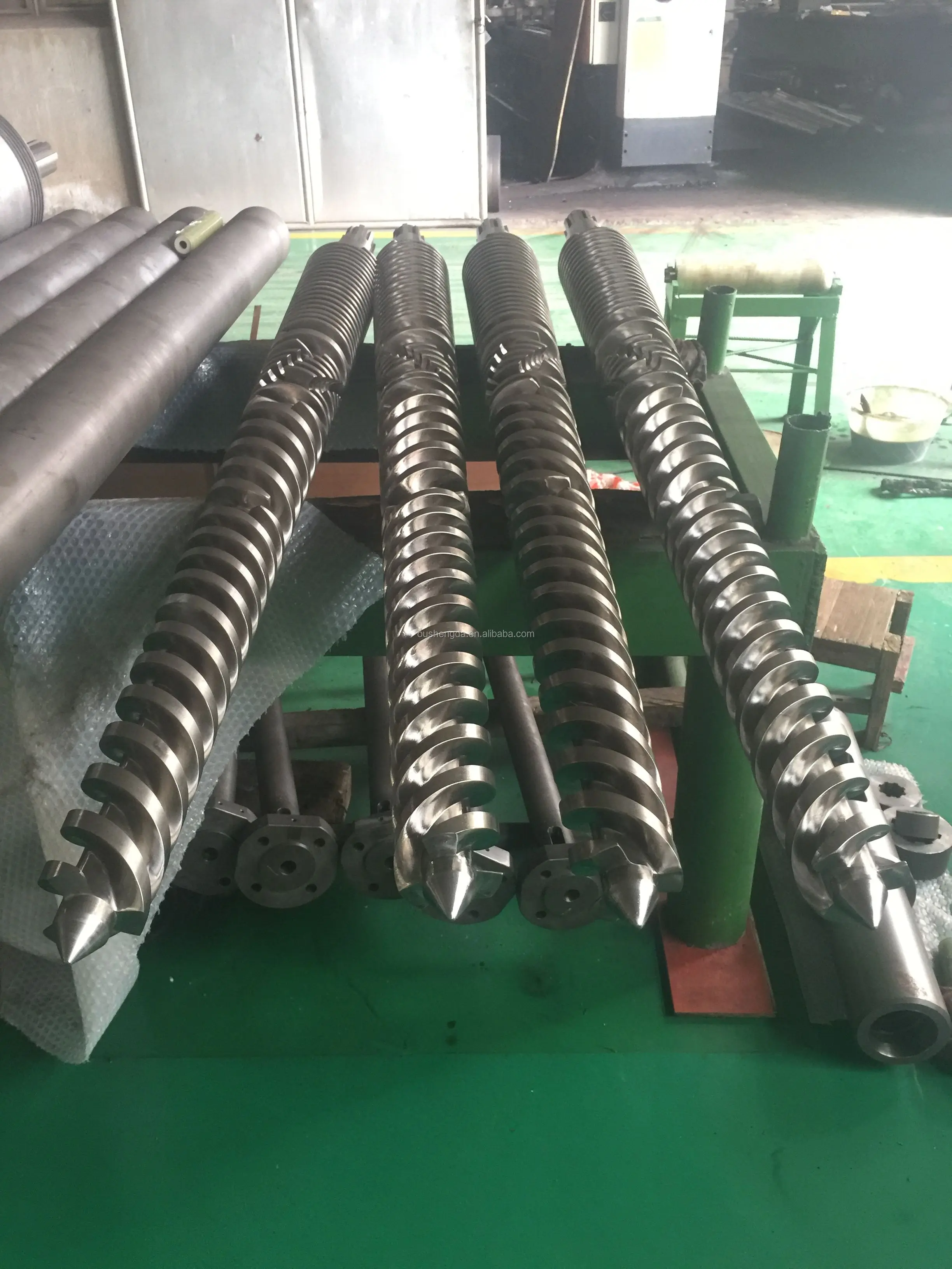 extrusion machine twin double screws barrel for PVC foam sheet panel board extruder