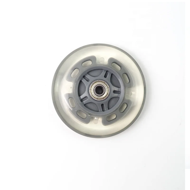 Ruedas flash patines en linea100mm light up wheel 100mm scoot wheel flashing roller pu luminous led inline skate wheels