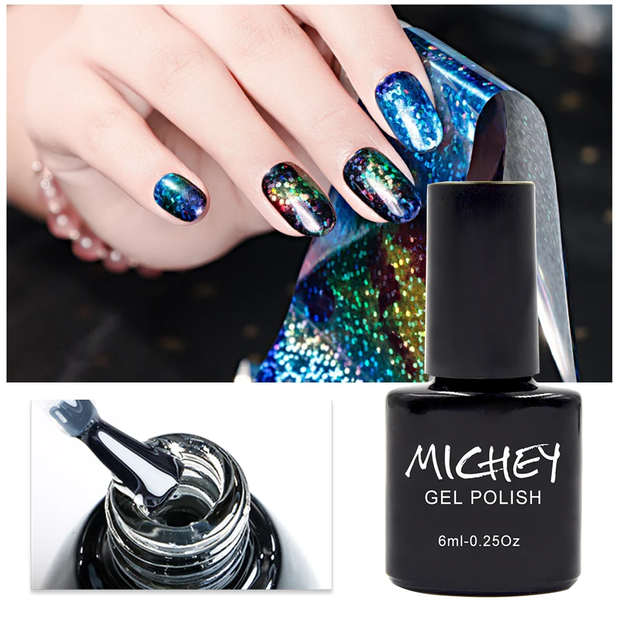 New arrival uv led private label foil transfer gel  foil gel nails