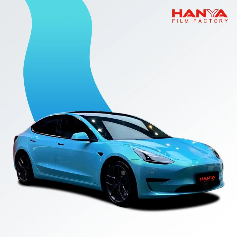 PET Pearlescent Vinyl car wrapping  glossy vinyl Film