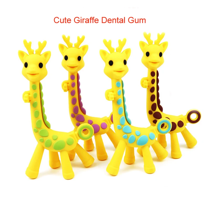 
Silicone Teether giraffe Wholesale Soft Toy BPA Free Silicone Teether For Baby Teething 