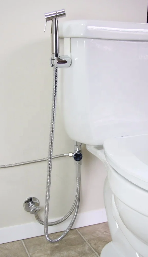 NZMAN Hot Water Mixer Tee Valve Adapter for Shattaf Bidet Diaper Sprayer North American Standard