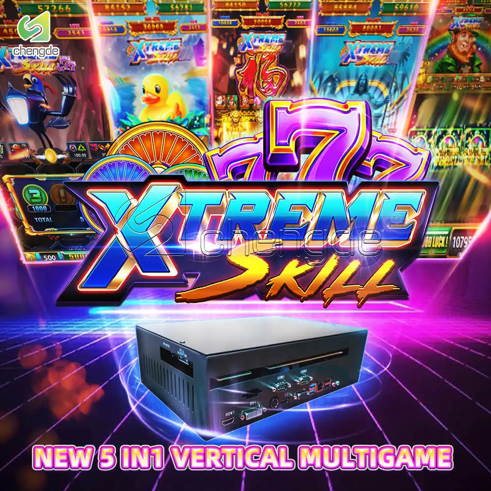 Wild Multi Play Video Games Vertical Game Board Skill Machine Board Nudge Game Xtreme For Sale