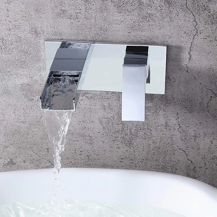 No.Y4504 Cheap Wall Mounted Chrome Waterfall Basin Faucet