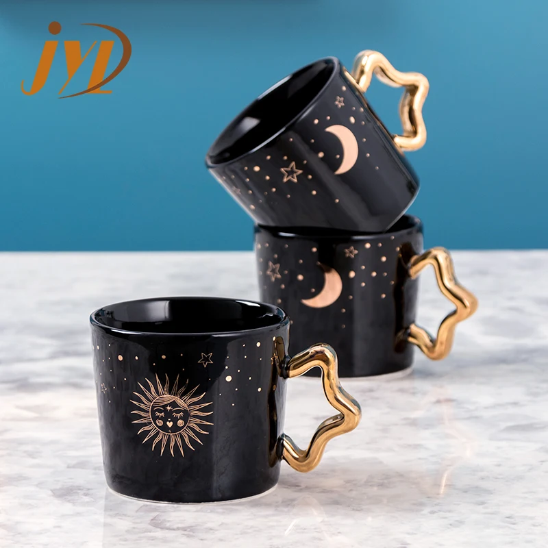 Afternoon tea set exquisite custom porcelain coffee tea cup and pot luxury ceramic teapot set with gold rim