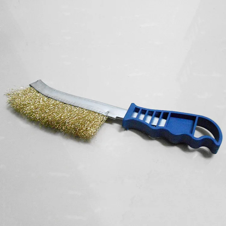 New Steel Wire Plastic Handle Grinding Brush