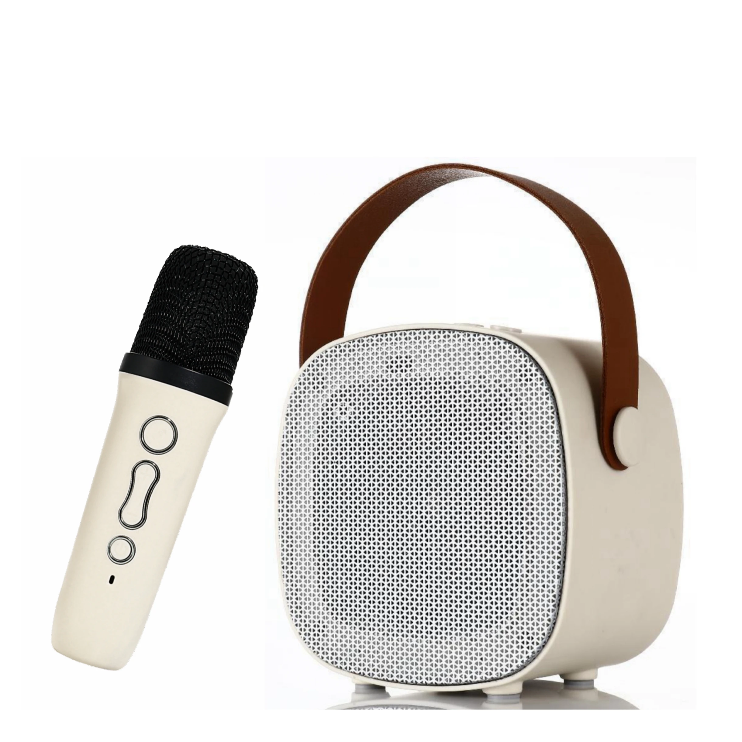 Музыкальный портативный новейший маленький USB домашний развлекательный караоке беспроводной микрофон динамик с микрофоном