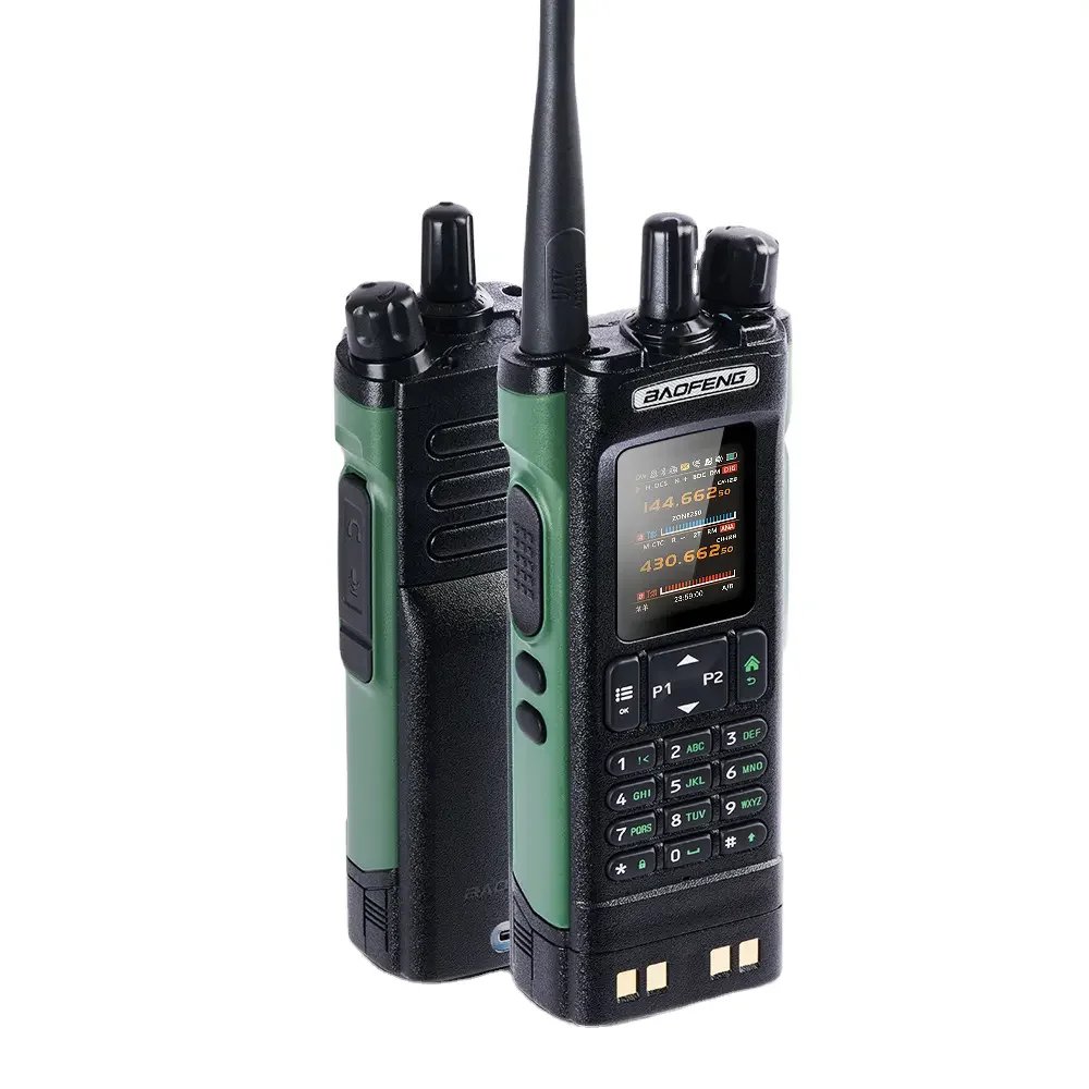 Baofeng DM-32UV Digital Walkie-Talkie 10W GPS Walkie Talkie Long Range 2500mAh 1000 Channels Handheld Two Way Radio AM FM