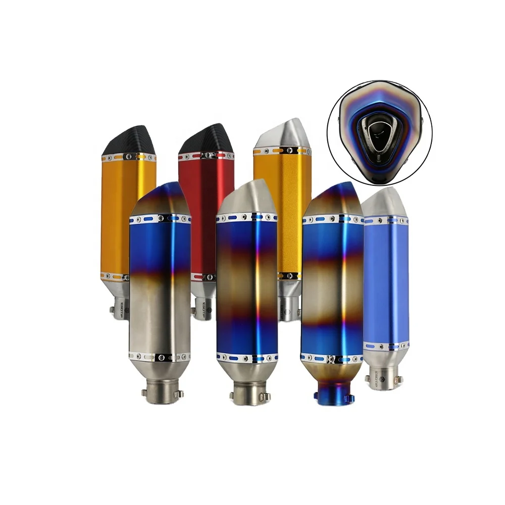 51mm universal motorcycle muffler silencer motocross dirt bike muffler exuast 250cc