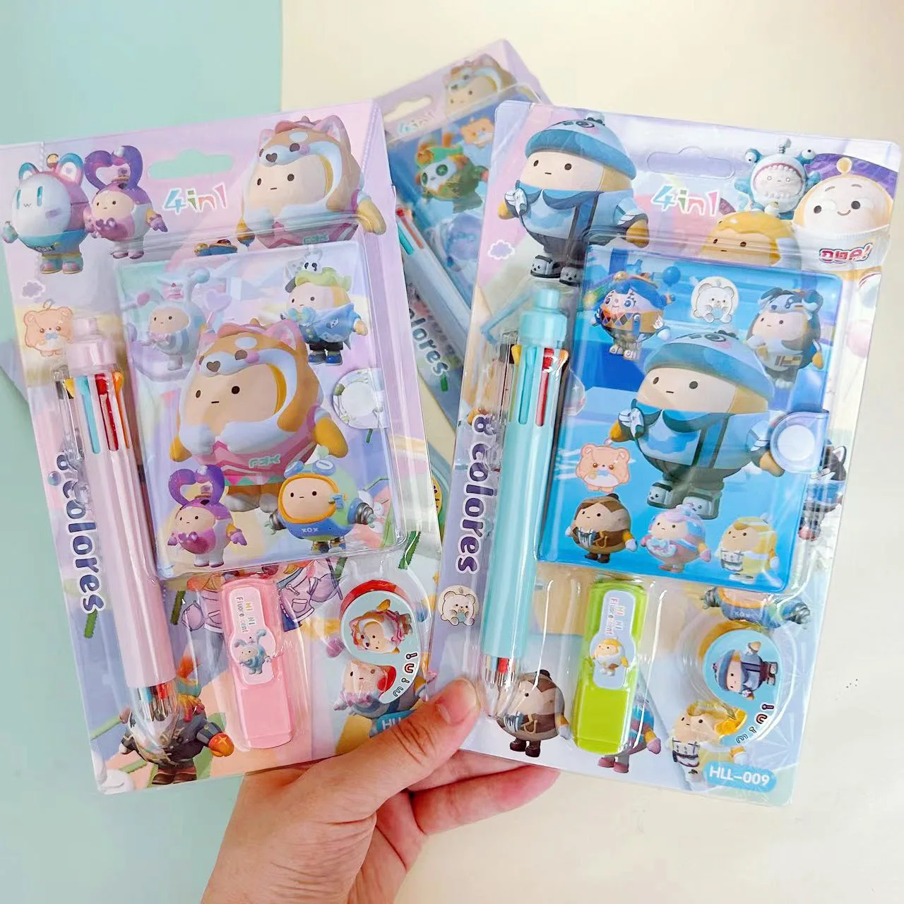 High appearance level carry on hand ledger with pen set Beauty Girl split page classification loose-leaf coil this notebook