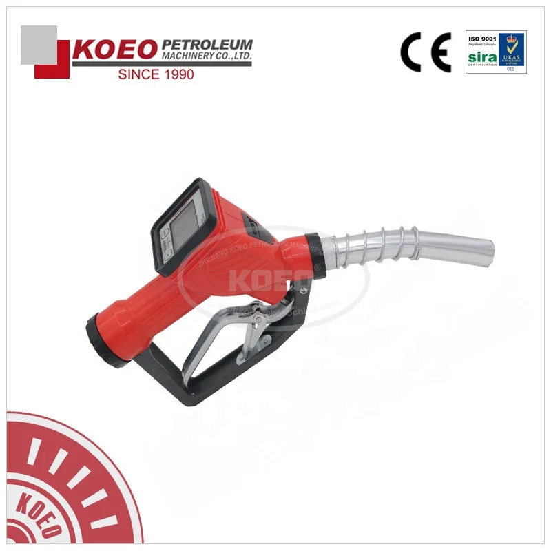 DLY-25A convenient design manual fuel diesel refueling digital nozzle with electronic flowmeter