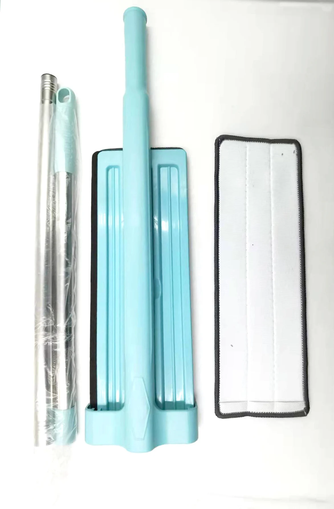 Microfibre Flat Mop Refill Floor Cleaning Flat Mop Handle Wet and Dry Use Household Wash Free Flat Mop