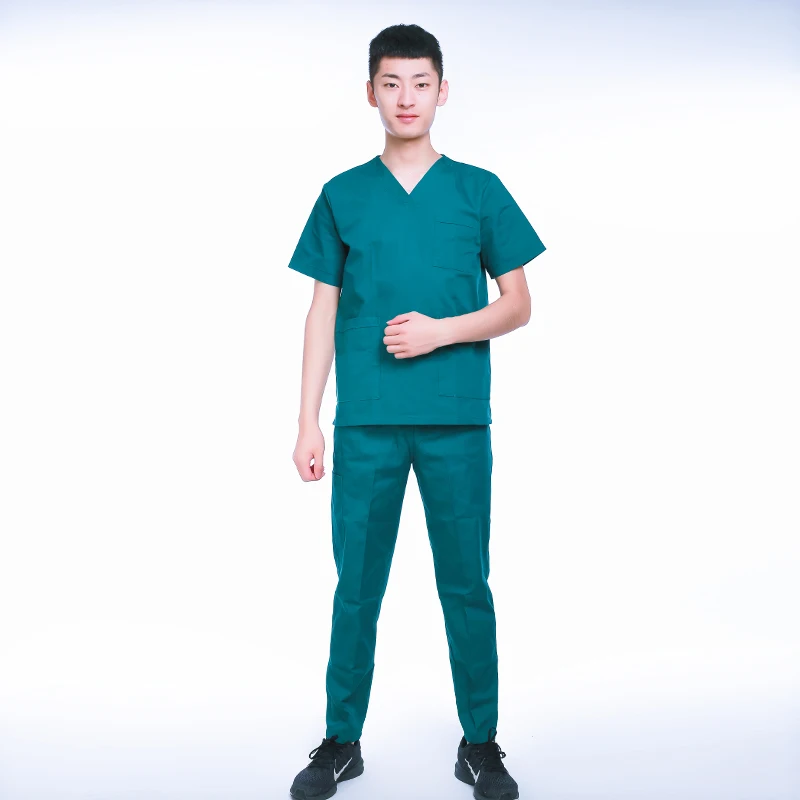 2021 Wholesale Full Length Custom Logo Color Unisex Custom Nursing Medical Scrubs