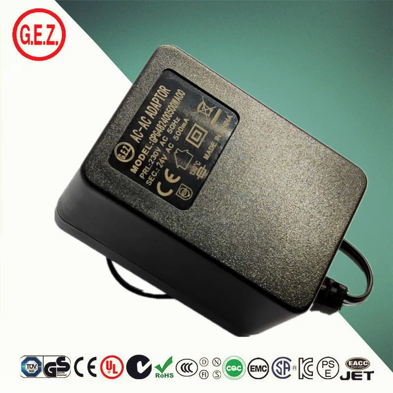 Universal AC To DC AC To AC EU UK Plug 12V 15V 24V 300mA 500mA 1000mA Linear Power Speaker Adapter