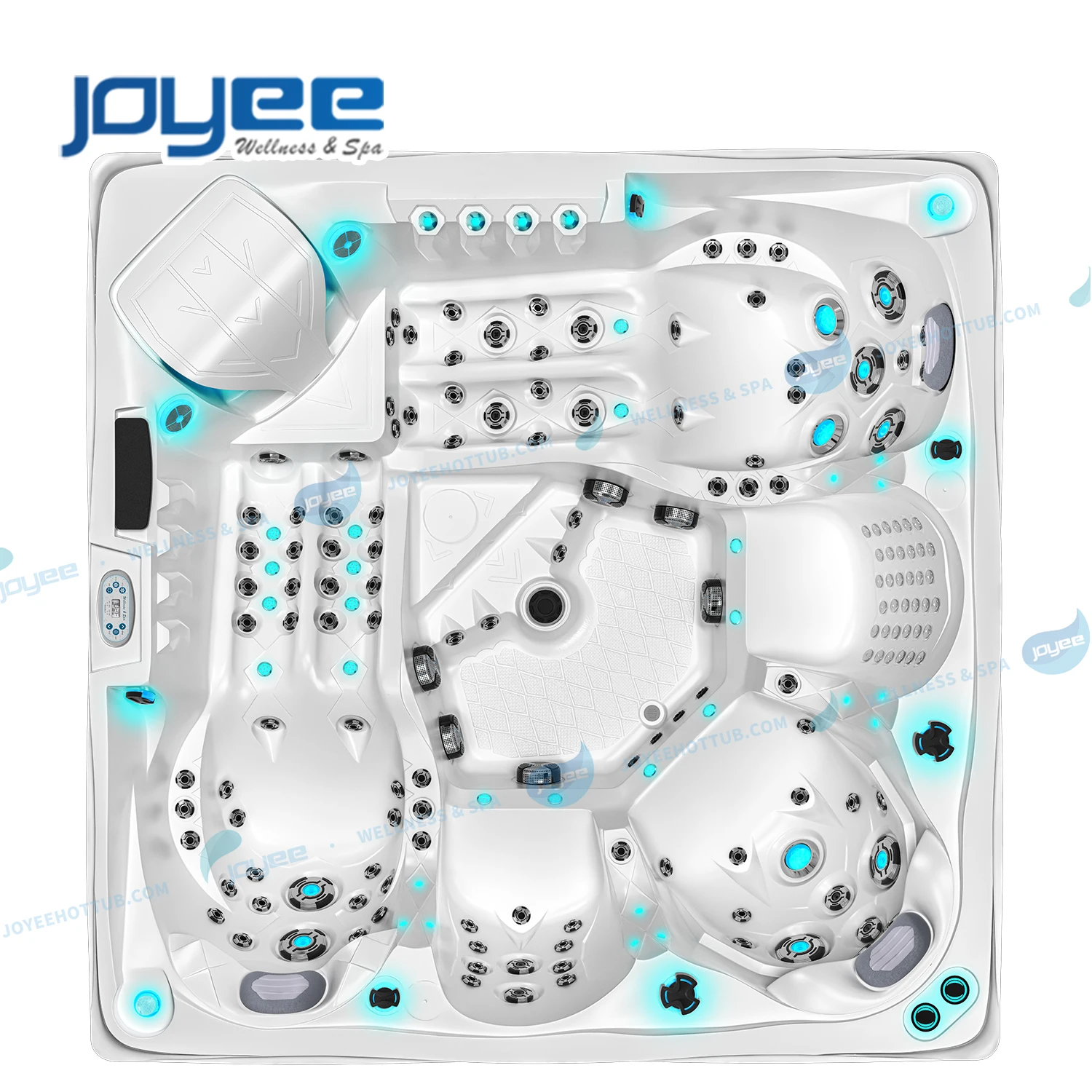 JOYEE Europe Nordic Spabad Insulated Aristech Acrylic Balboa 5 Persons Spa Pools Outdoor/Indoor Whirlpool Hot Tub