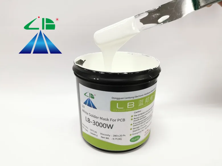1 кг/5 кг светодиодная белая УФ-отверждаемая паяльная маска чернильная печатная плата УФ-паяльная маска
