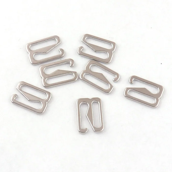 Silver Metal 12mm G Hook Zinc Alloy For Strap Webbing Bra Adjustable Sports watch accessories G Hook Buckle