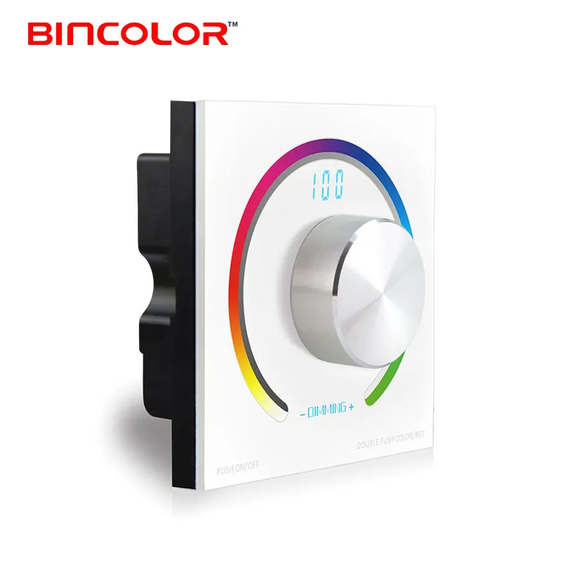 T3 + K3 DC12V 24V rgb сенсорный круглый Радиочастотный пульт дистанционного управления настенный светодиодный контроллер