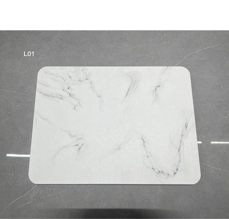 Diatomite Stone Marble Dish Placemat Water Absorbing Tableware Mat Non Slip Water Absorbent Diatomaceous Earth Dish Mat