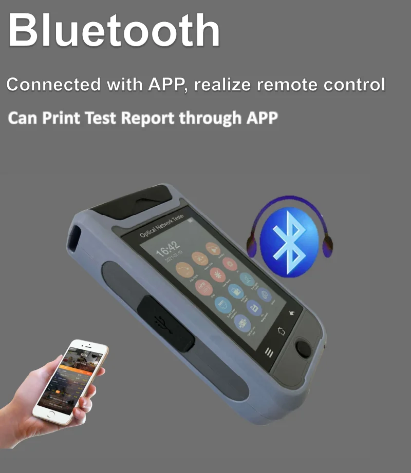 ST3200F PRO mini OTDR,1310 1550nm,26 24 dB dynamic range OTDR meter machine