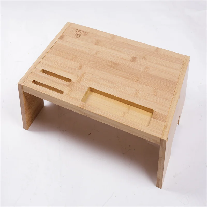 
Premium 100% Bamboo Computer Desk Laptop Desk Organizer in Office 