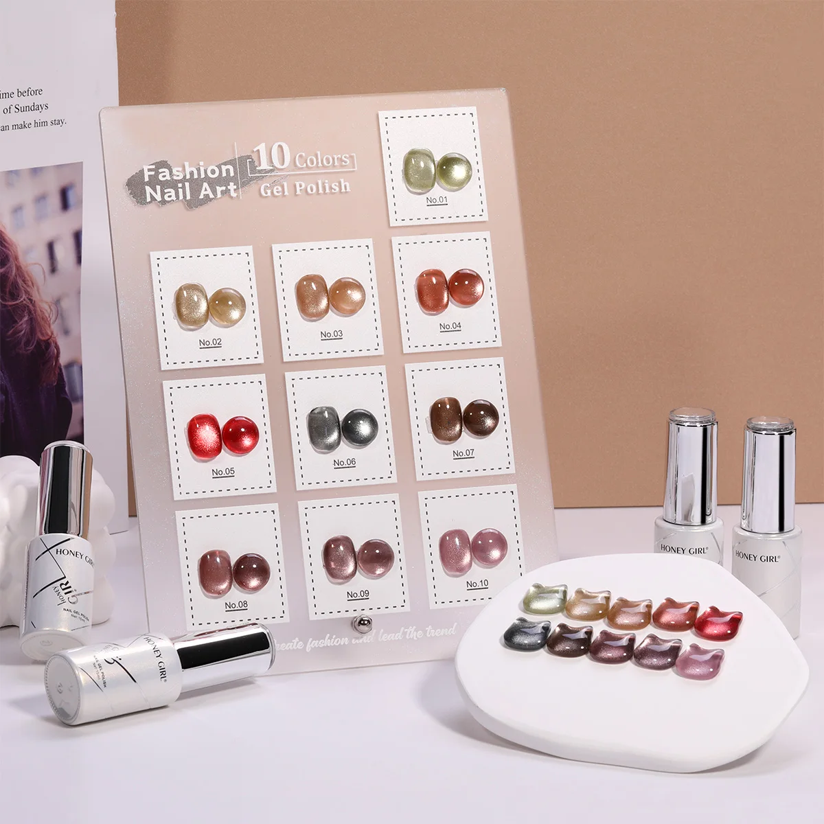 Autumn Crystal Cat Eyes Magnetic Gel Nail Polish Organic Super Shiny Glitter Soak Off Semi Permanent Varnishes