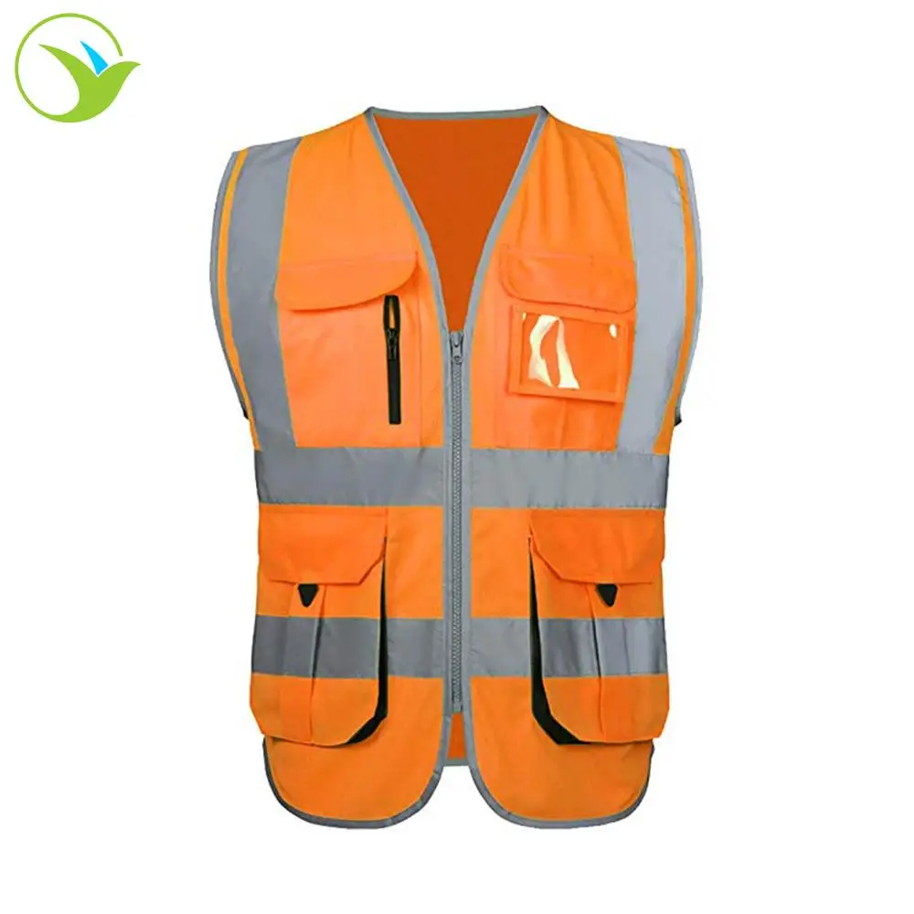 
Airport High Visibility Reflective Safety Vest Custom American Style Class 2 Rv009 100% Cotton 