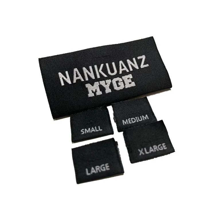 
Custom Sewing Garment Labels Clothing Tags And Clothing Labels Center Fold Woven Label for Clothes 