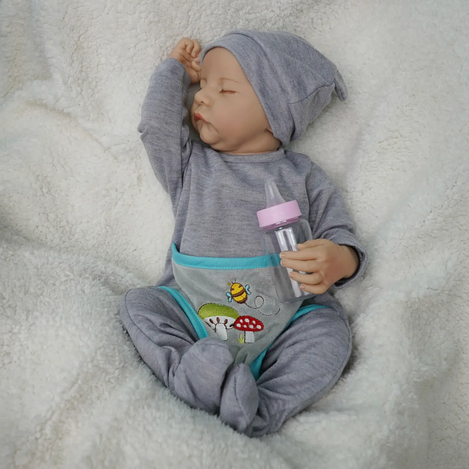 Hand drawing reborn baby doll Levi premie baby boy hair lifelike boy lifelike real soft touch cuddly baby