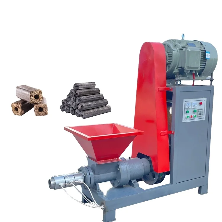 Factory supply biomass coconut shell charcoal industrial charcoal briquette machines for biomass charcoal extruder plant
