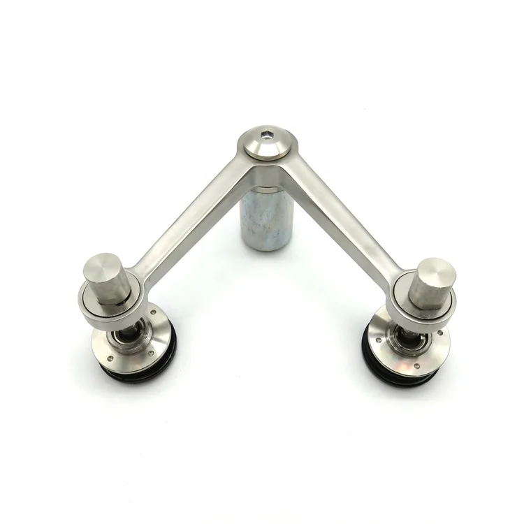 90 Degree Curtain Wall Glass Clamp Spider Pointed Fixed Glass Hardware Stainless Steel Fitting