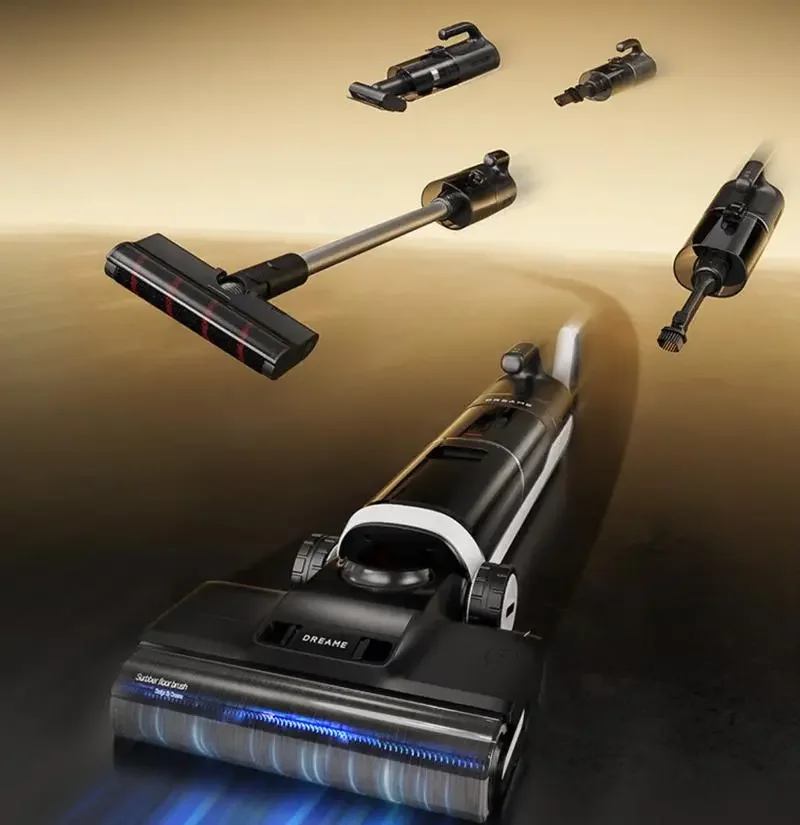 Dreame H20 Ultra Mix Floor scrubber 18000Pa 5-in-1 vacuum cleaner 180° Flat Lie Down 100℃ cleaning hair anti-tangling